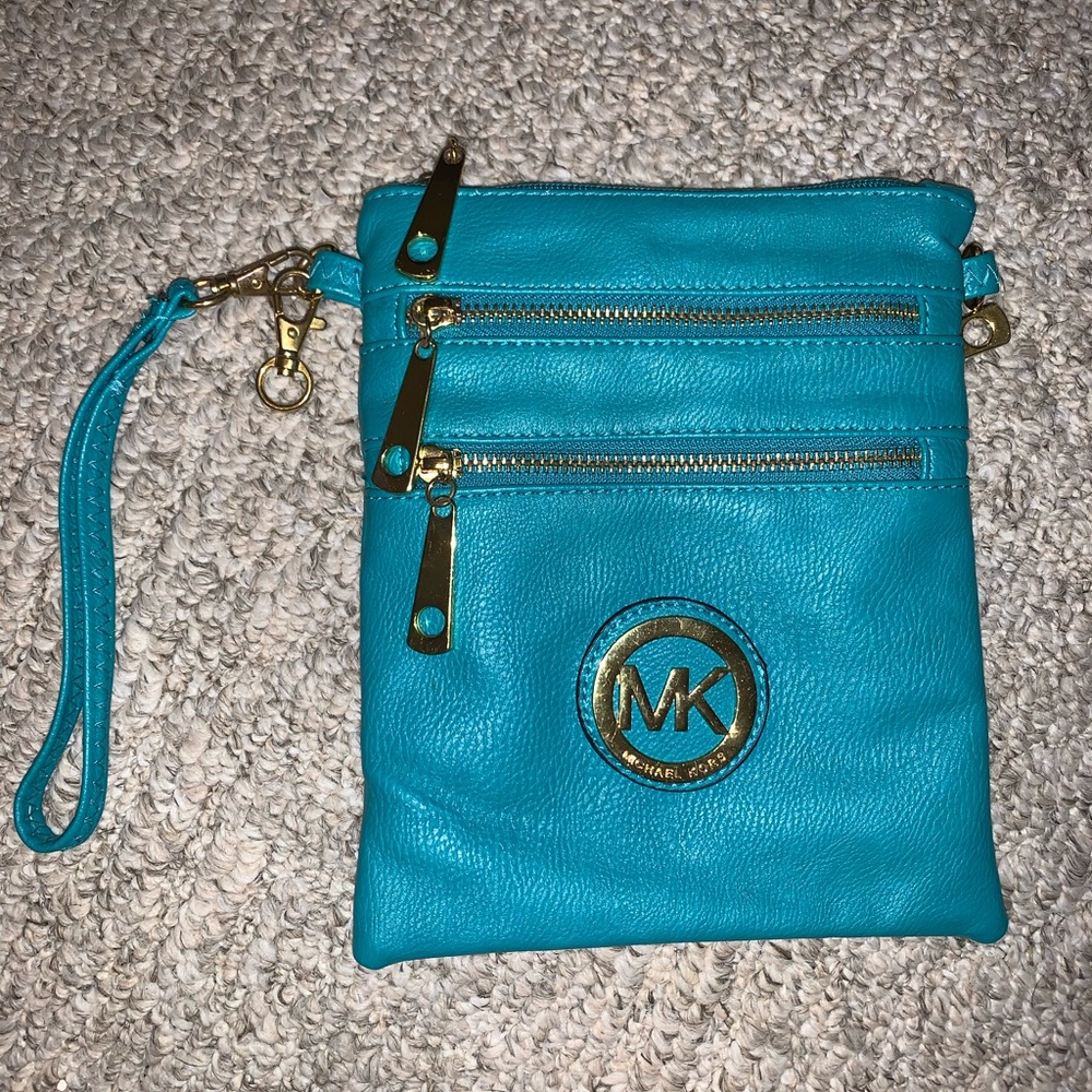 Michael Kors Blue Wristlet